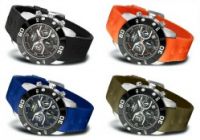 4 Stck FIREFOX FFS310 RUBBER THING Chronograph 4 Farben - AUSSTELLER ungetragen